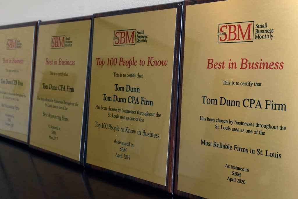Awards for Tom Dunn CPA Firm